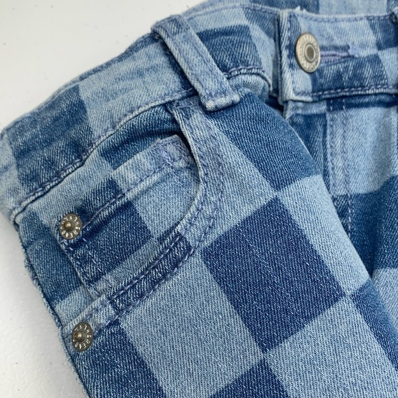 Girls There Abouts Straight Fit Checkered Pattern Jeans. Size 6X - Picture 10 of 10